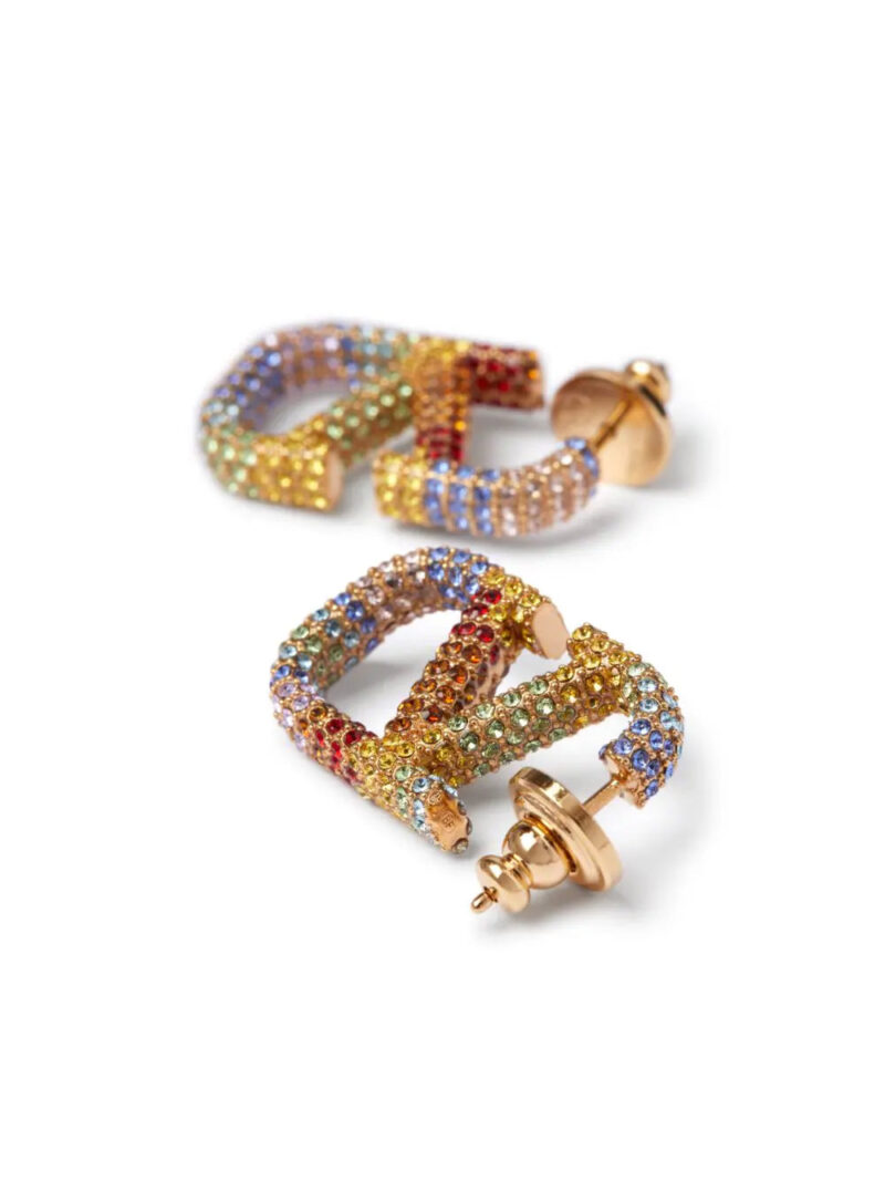 Valentino Garavani  Rainbow VLogo Signature embellished earrings