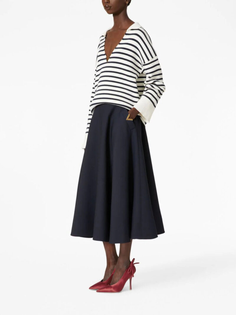 Valentino Garavani  Crepe Couture midi skirt