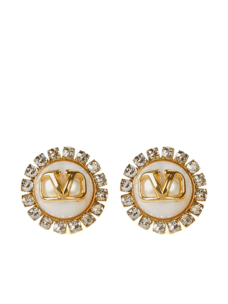 Valentino Garavani  VLogo Signature crystal stud earrings