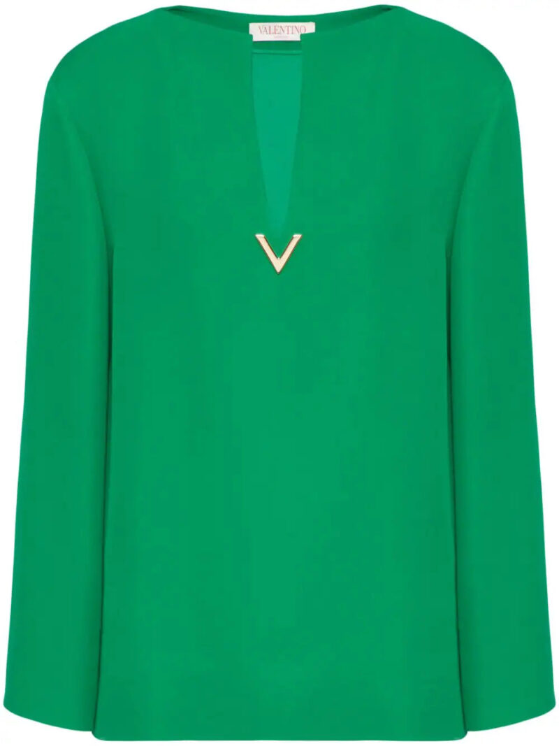 Valentino Garavani  Cady Couture silk blouse