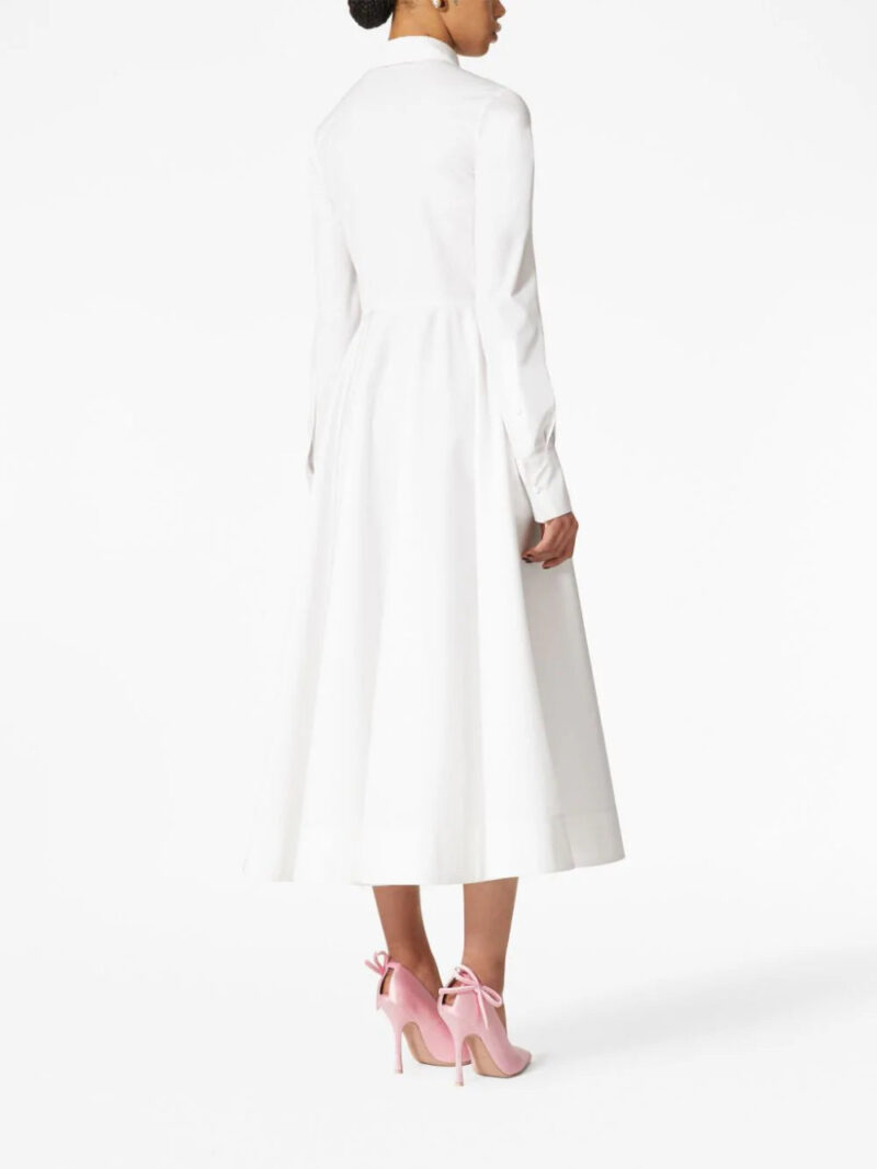 Valentino Garavani  embroidered poplin shirt dress
