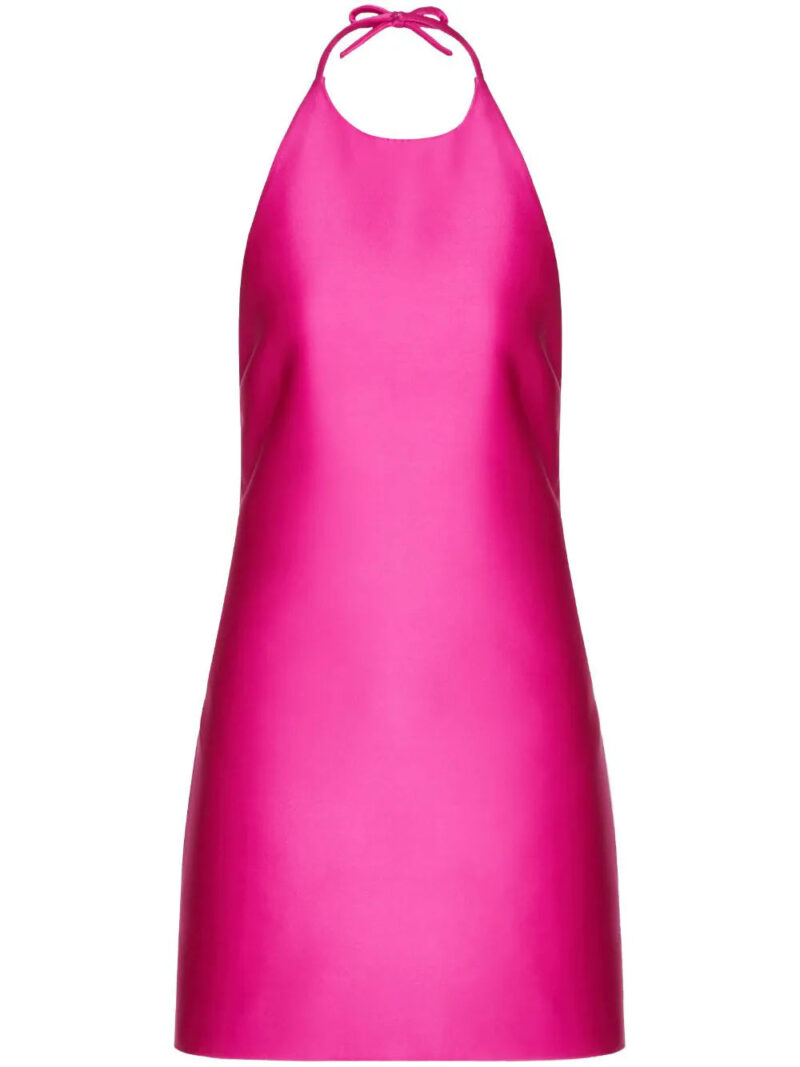 Valentino Garavani  ribbon-tie halterneck minidress