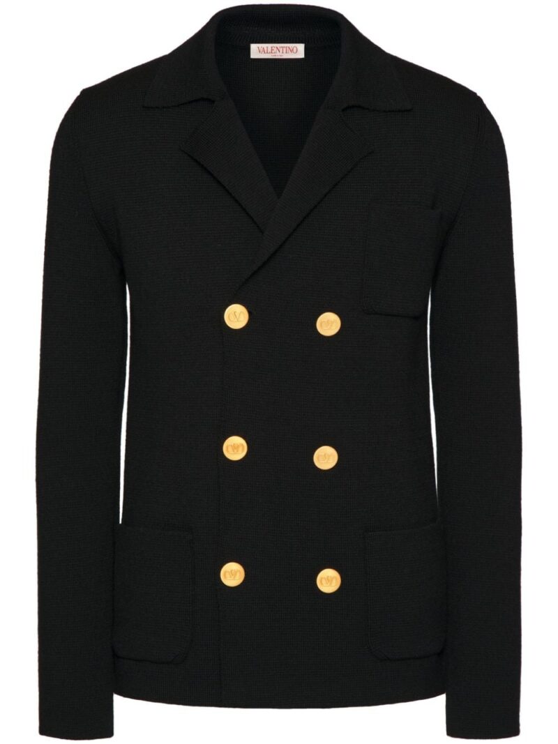 Valentino Garavani  VLogo-button wool cardigan