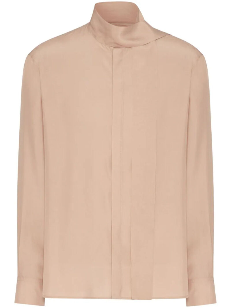 Valentino Garavani  scarf-detail silk shirt