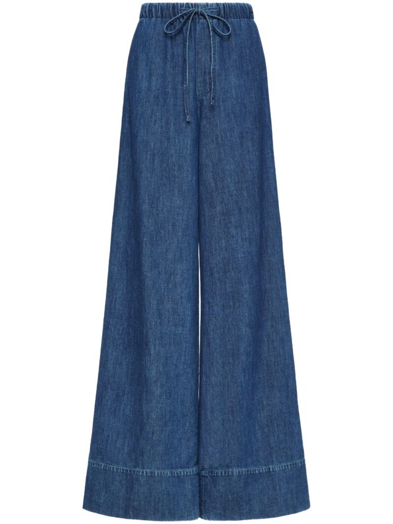 Valentino Garavani  chambray wide-leg jeans