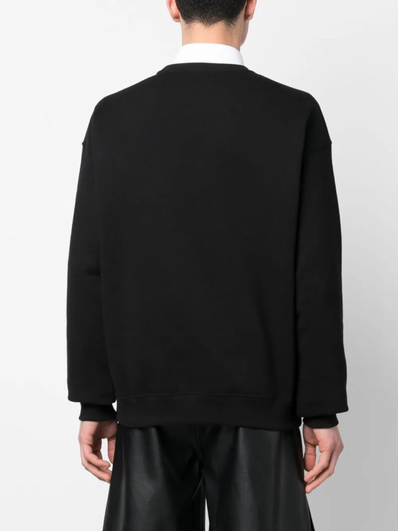 Versace mesh logo appliqué sweatshirt