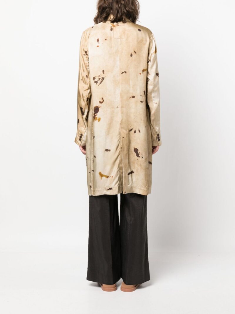Uma Wang graphic-print long blazer