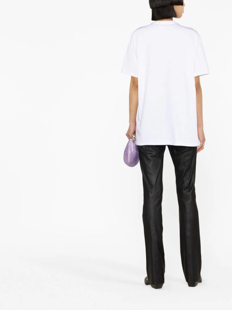 Versace logo-embroidered cotton T-shirt