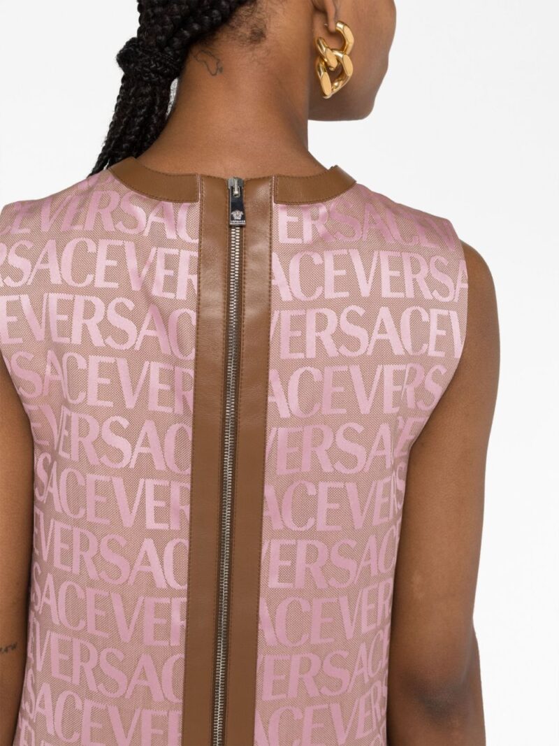 Versace Versace Allover-jacquard minidress