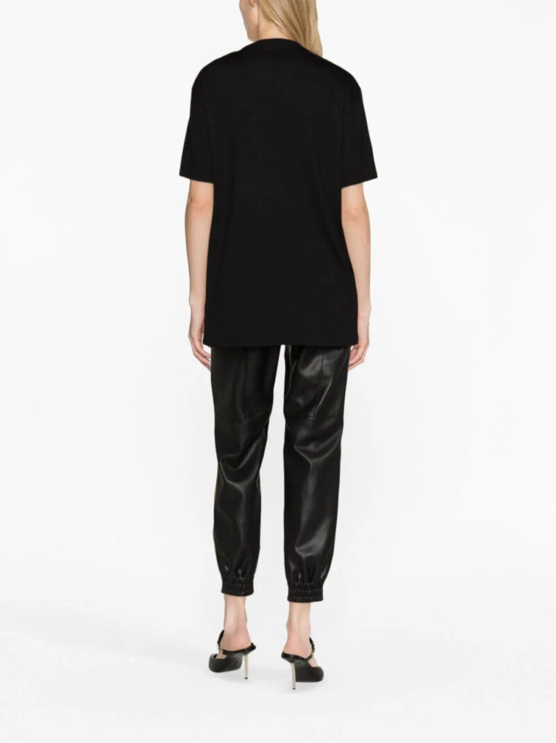 Versace logo-embroidered cotton T-shirt