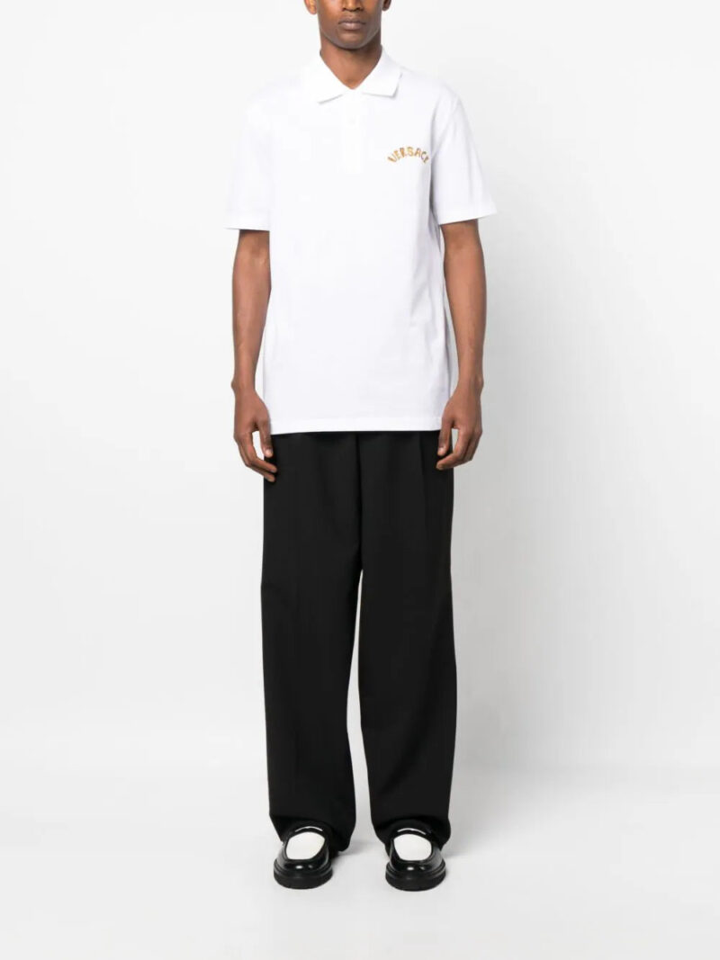 Versace Seashell Baroque-logo polo shirt