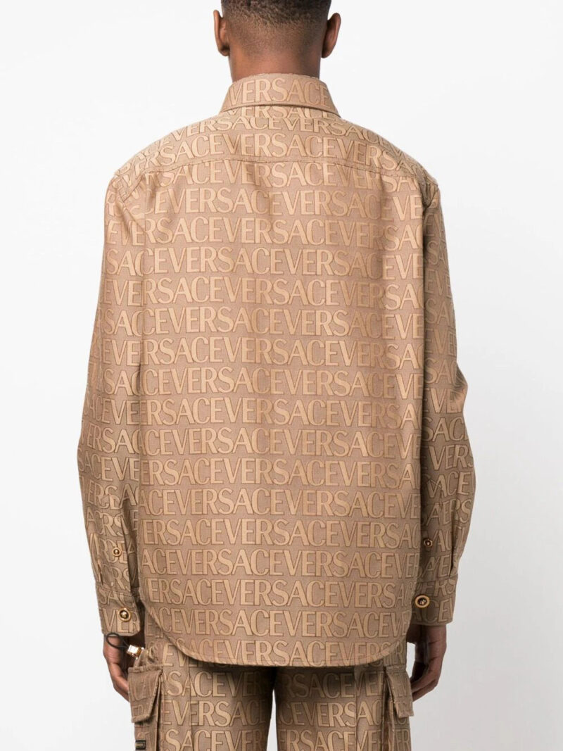 Versace  Versace Allover-jacquard shirt