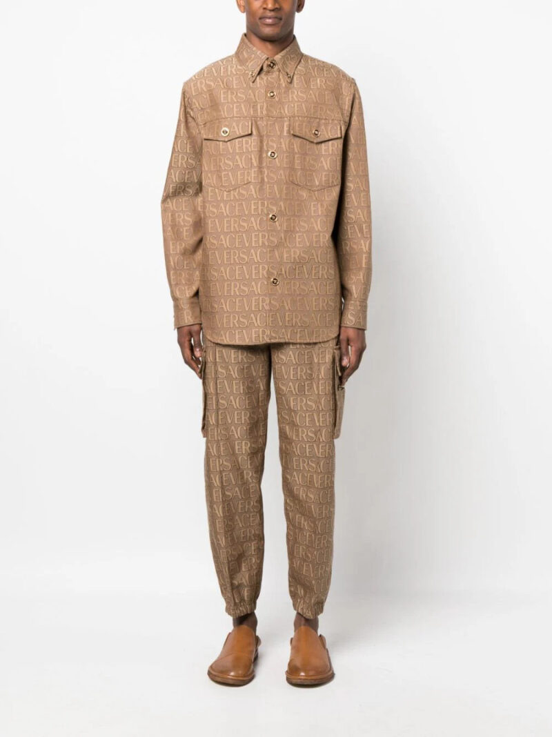 Versace  Versace Allover-jacquard shirt