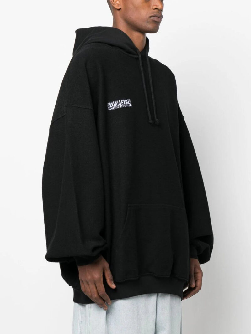 VETEMENTS  inside-out logo oversize hoodie
