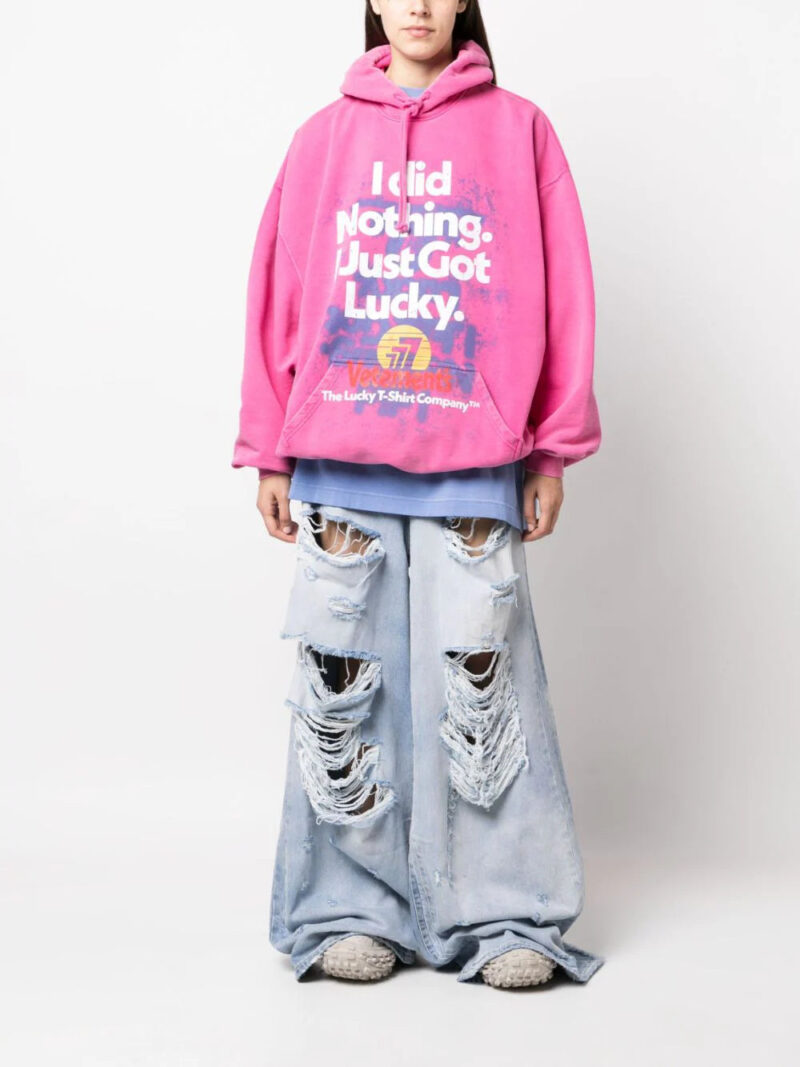 VETEMENTS  ripped-detail denim jeans