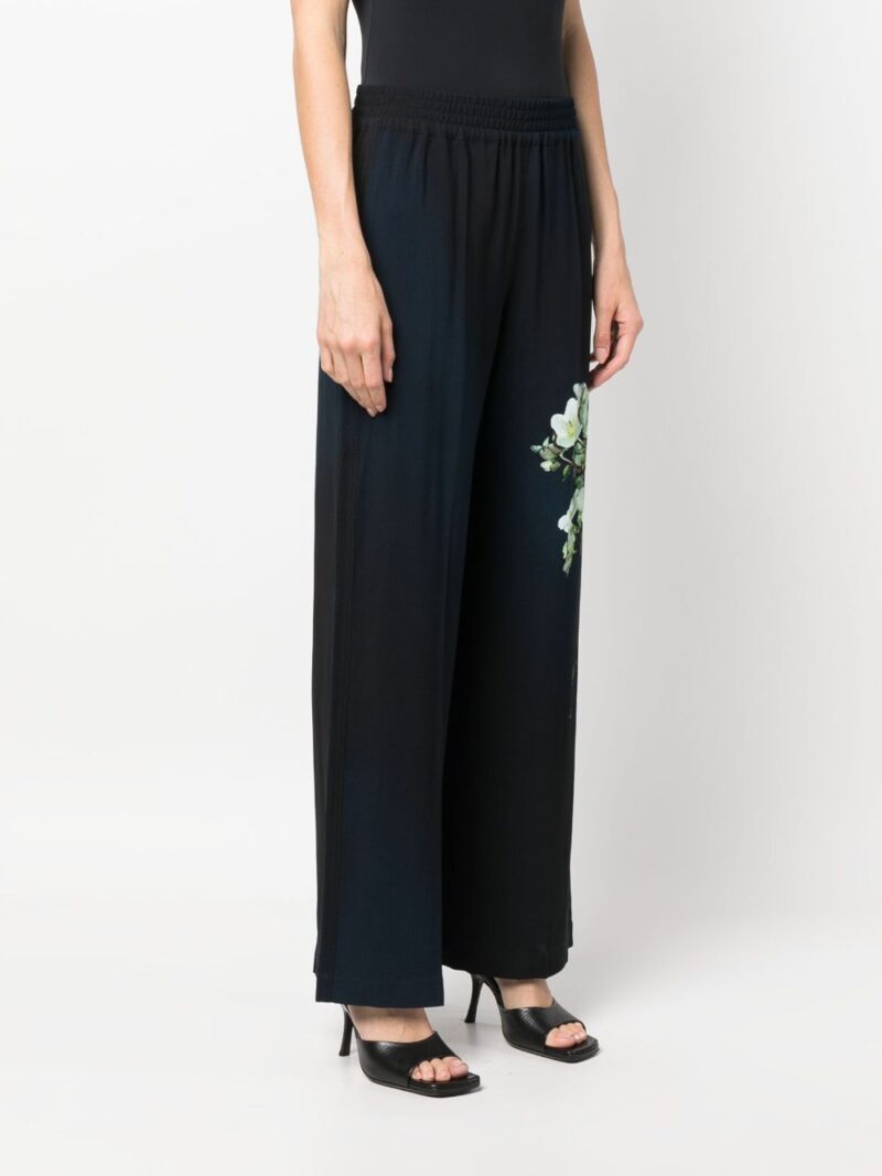 Victoria Beckham  floral-print wide-leg trousers