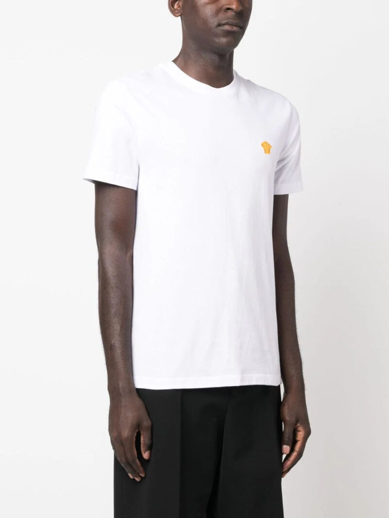 Versace Medusa-embroidered cotton T-shirt