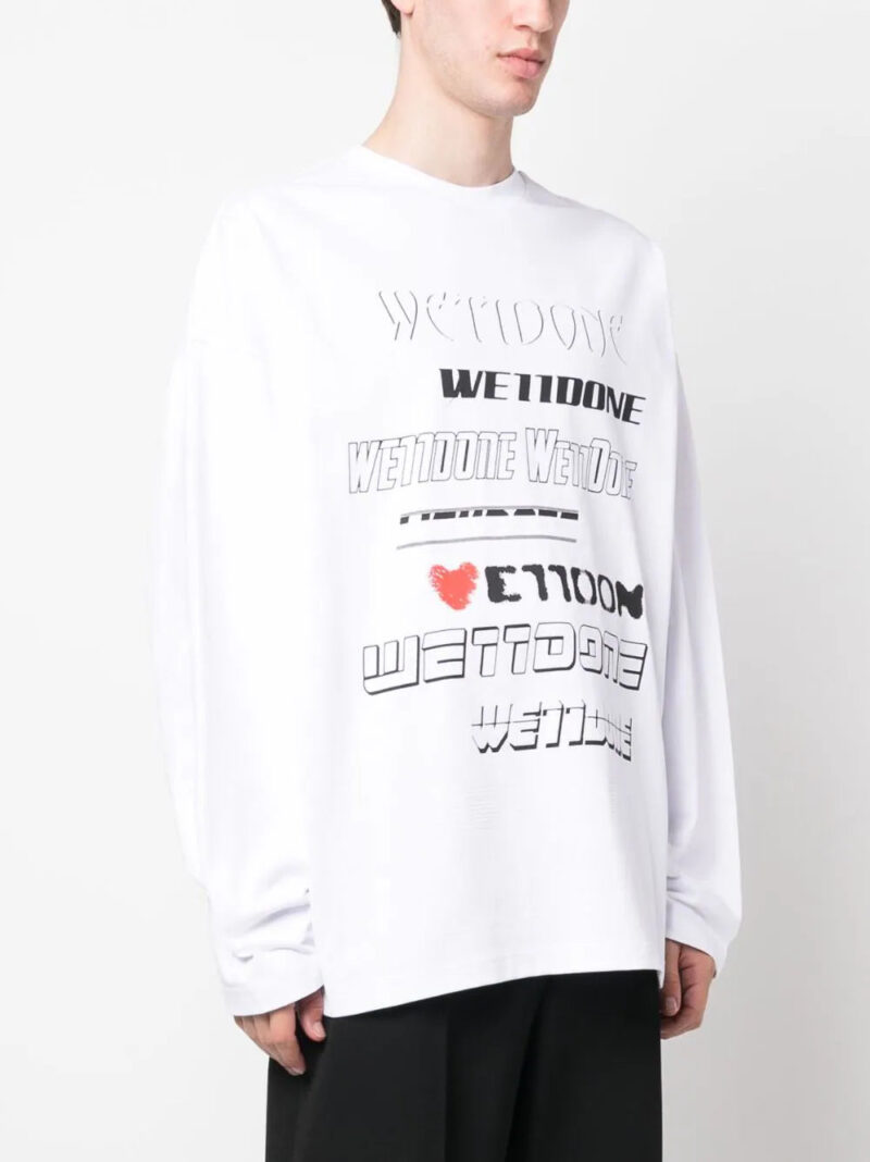 We11done  logo-print cotton sweatshirt