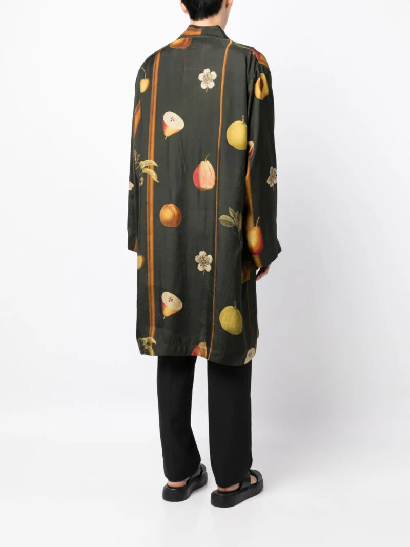 Uma Wang fruit-print self-tie kimono