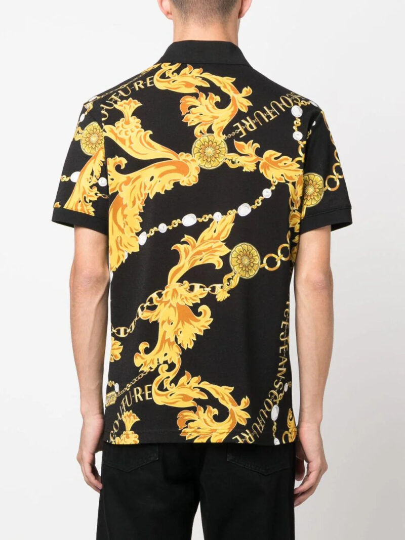 Versace Jeans Couture baroque-pattern polo shirt