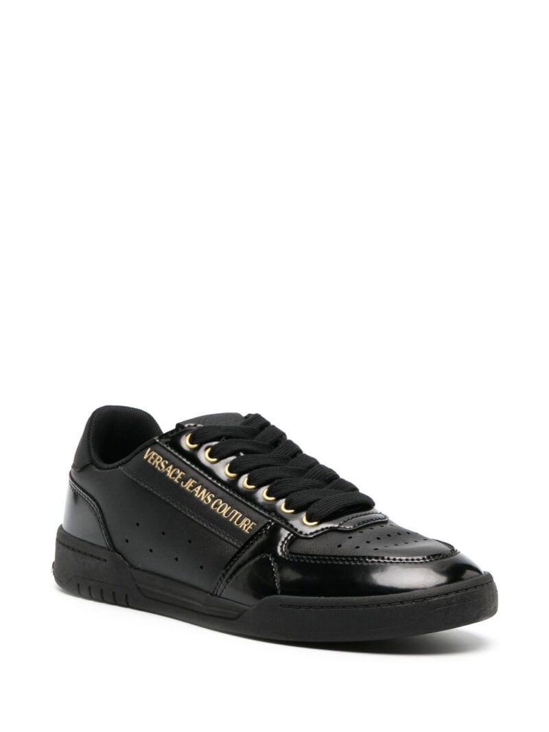 Versace Jeans Couture logo-debossed leather sneakers