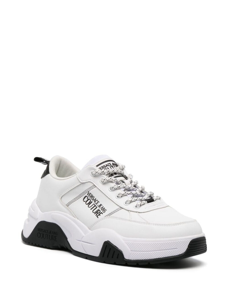 Versace Jeans Couture logo-print lace-up sneakers