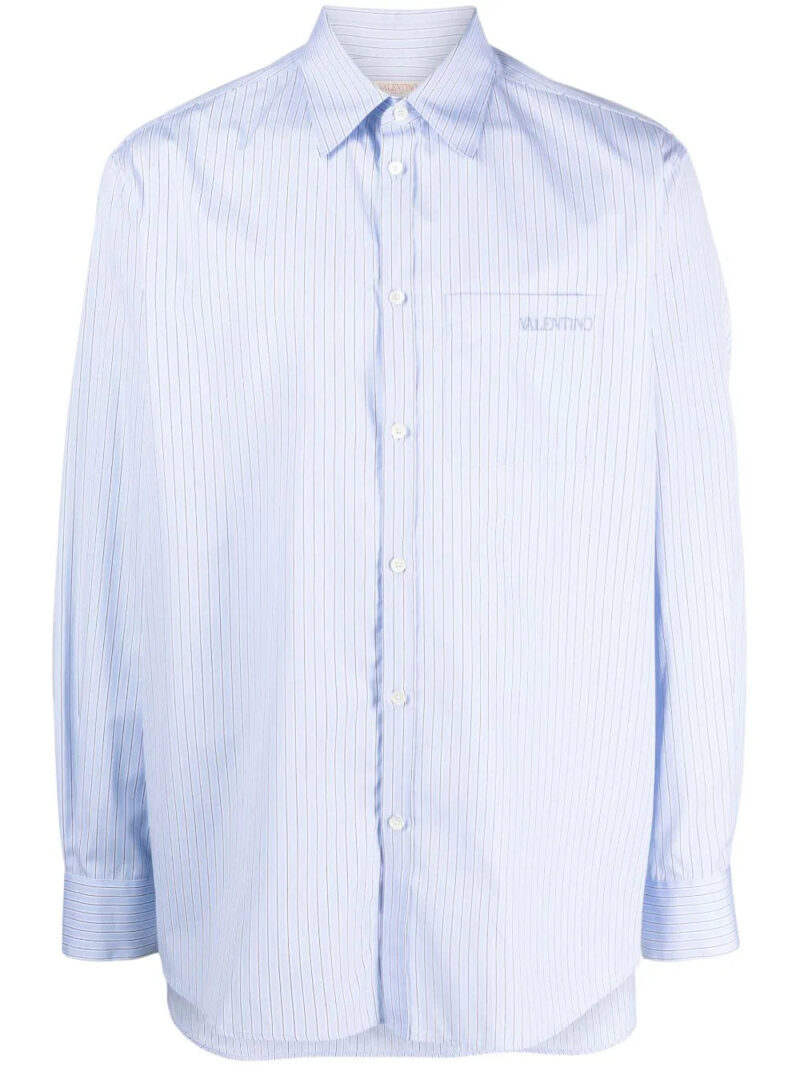 Valentino Garavani  embroidered-logo cotton shirt