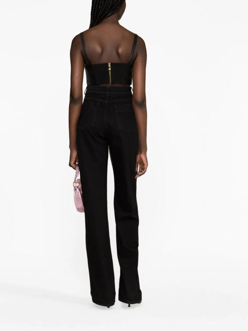 Versace Medusa leather bralette