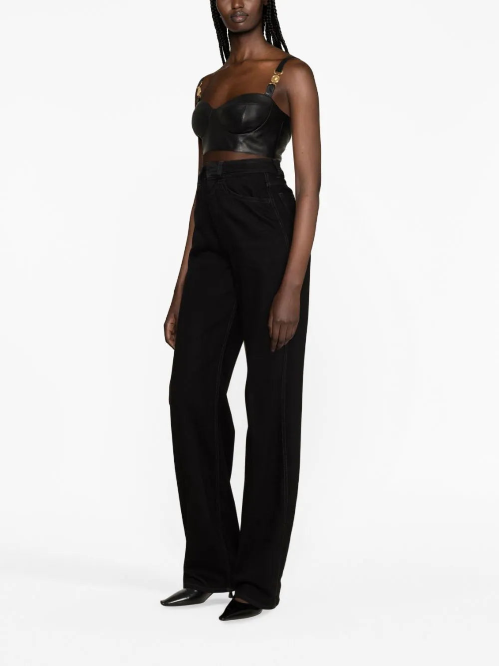 Versace Medusa leather bralette - Image 3