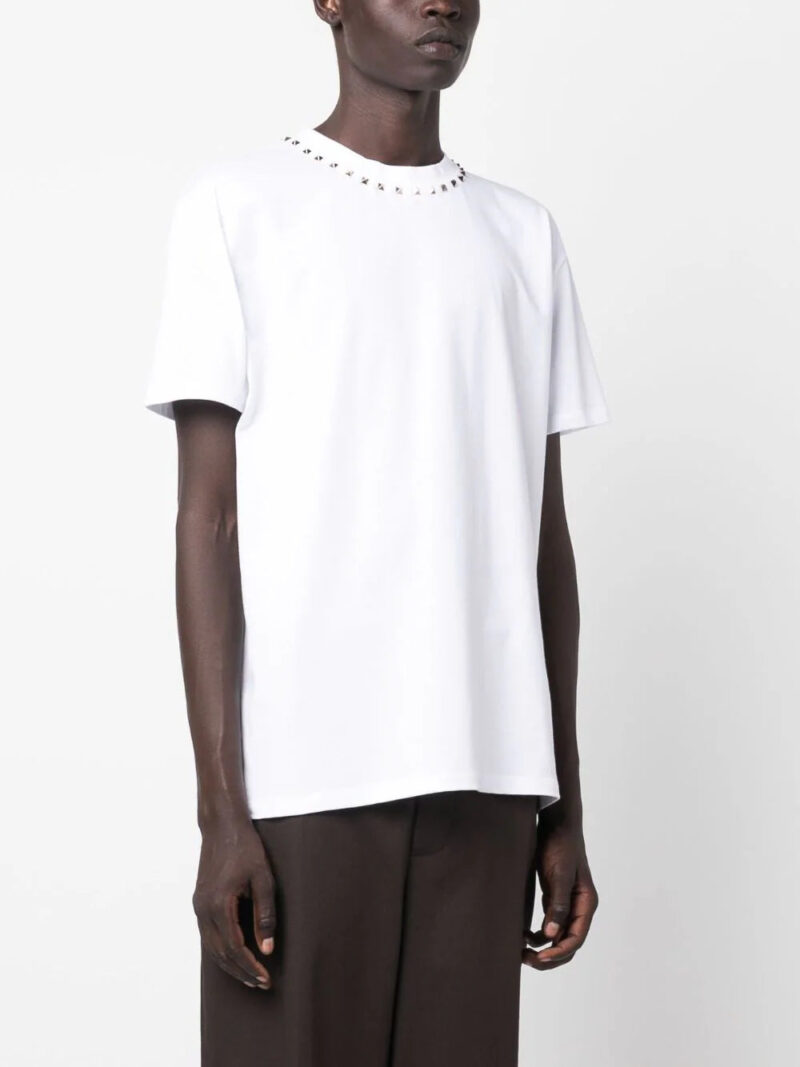 Valentino Garavani  Untitled stud-embellished cotton T-shirt