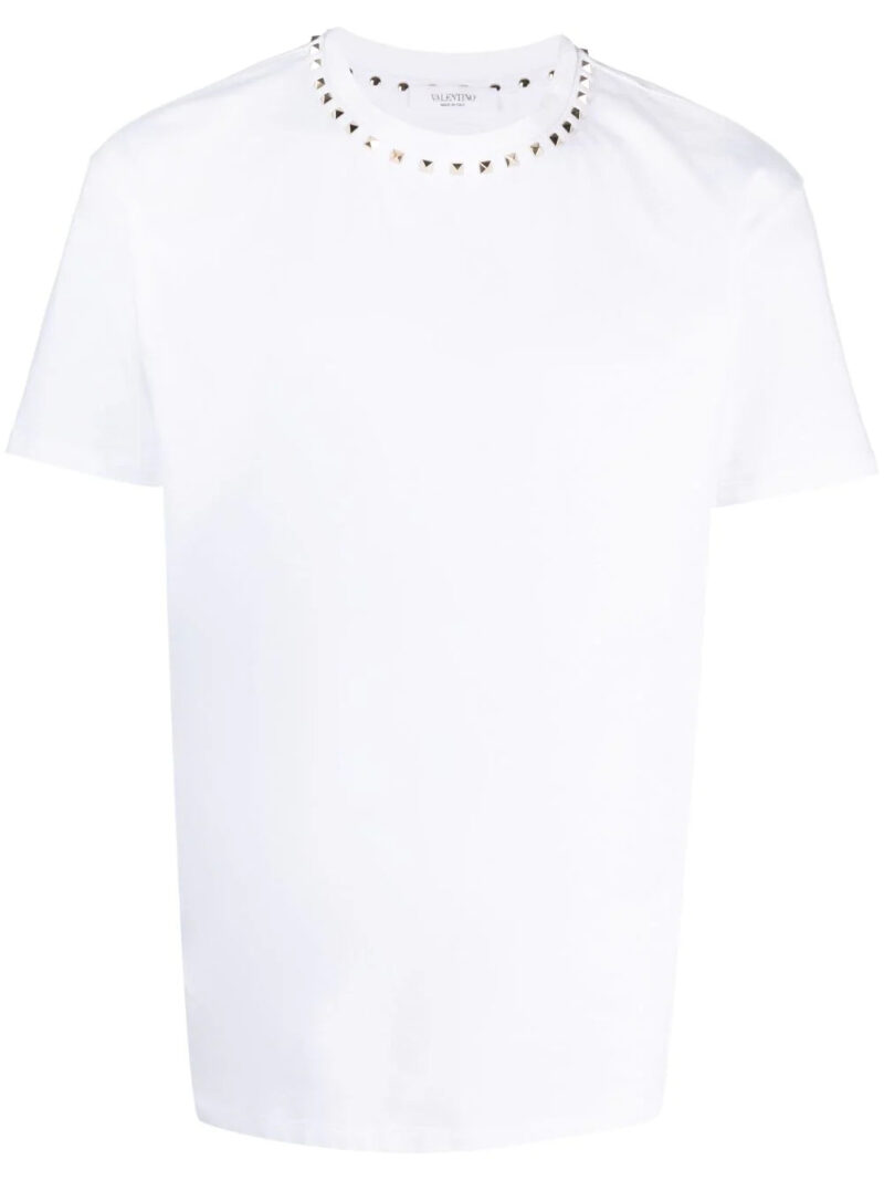 Valentino Garavani  Untitled stud-embellished cotton T-shirt