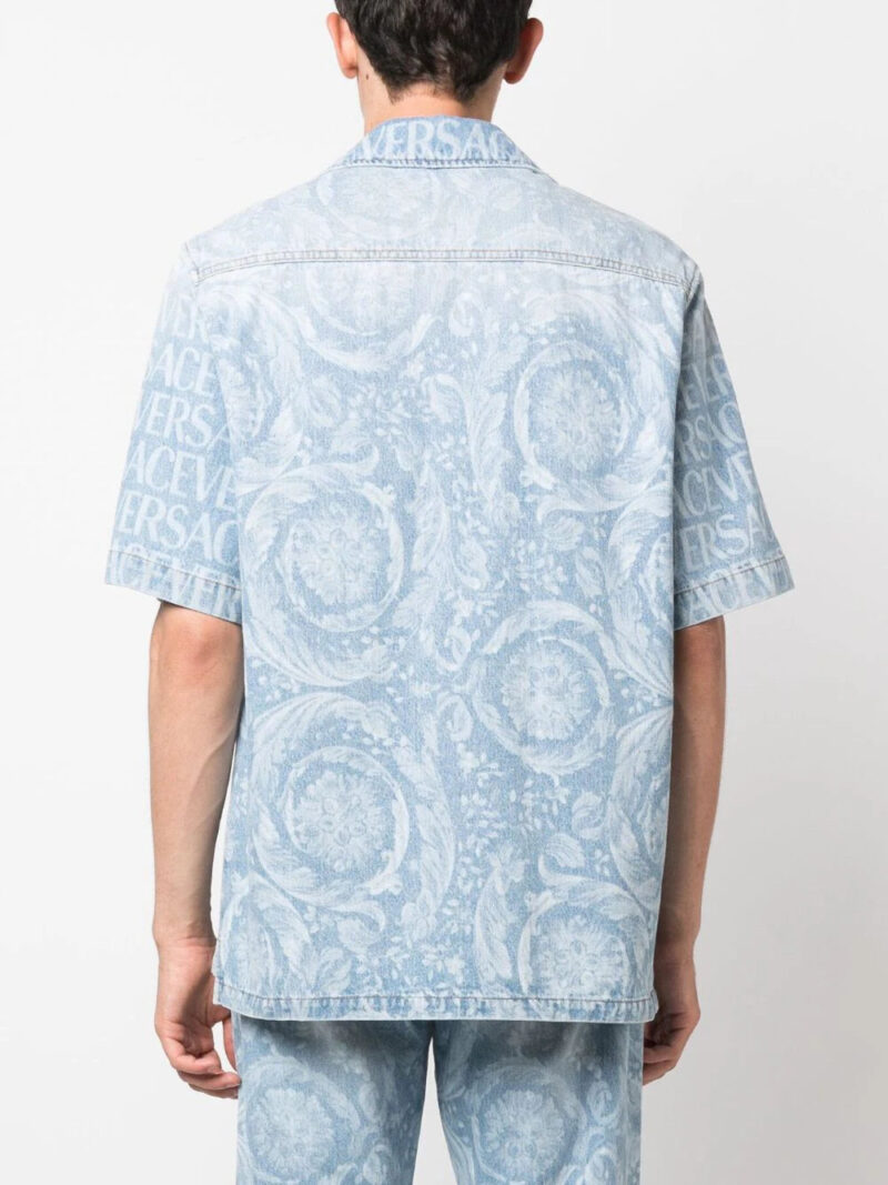 Versace  Versace Allover denim shirt