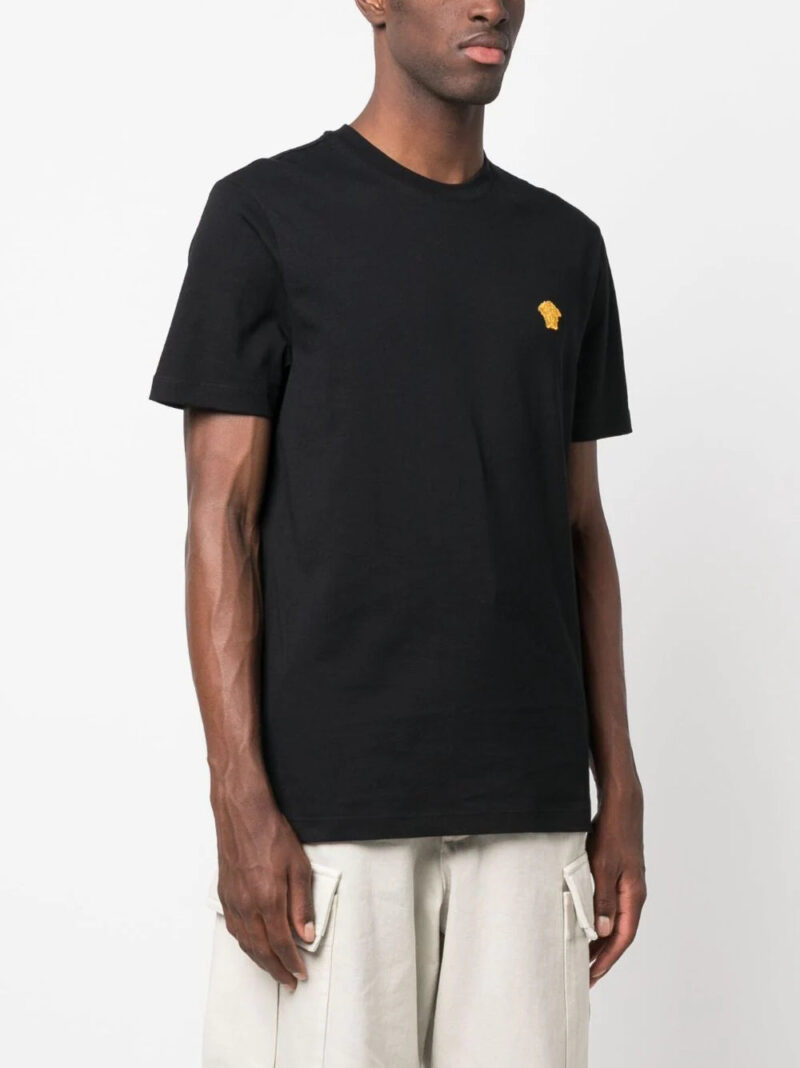 Versace Medusa-embroidered cotton T-shirt