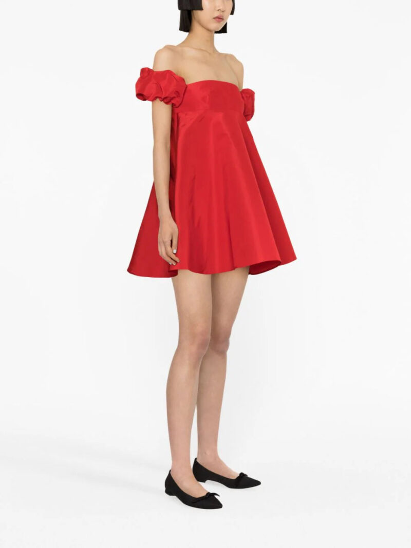 Valentino Garavani  silk off-shoulder minidress