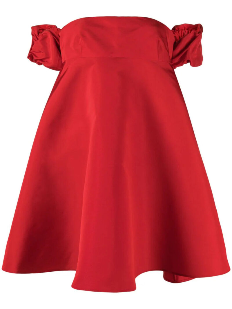 Valentino Garavani  silk off-shoulder minidress
