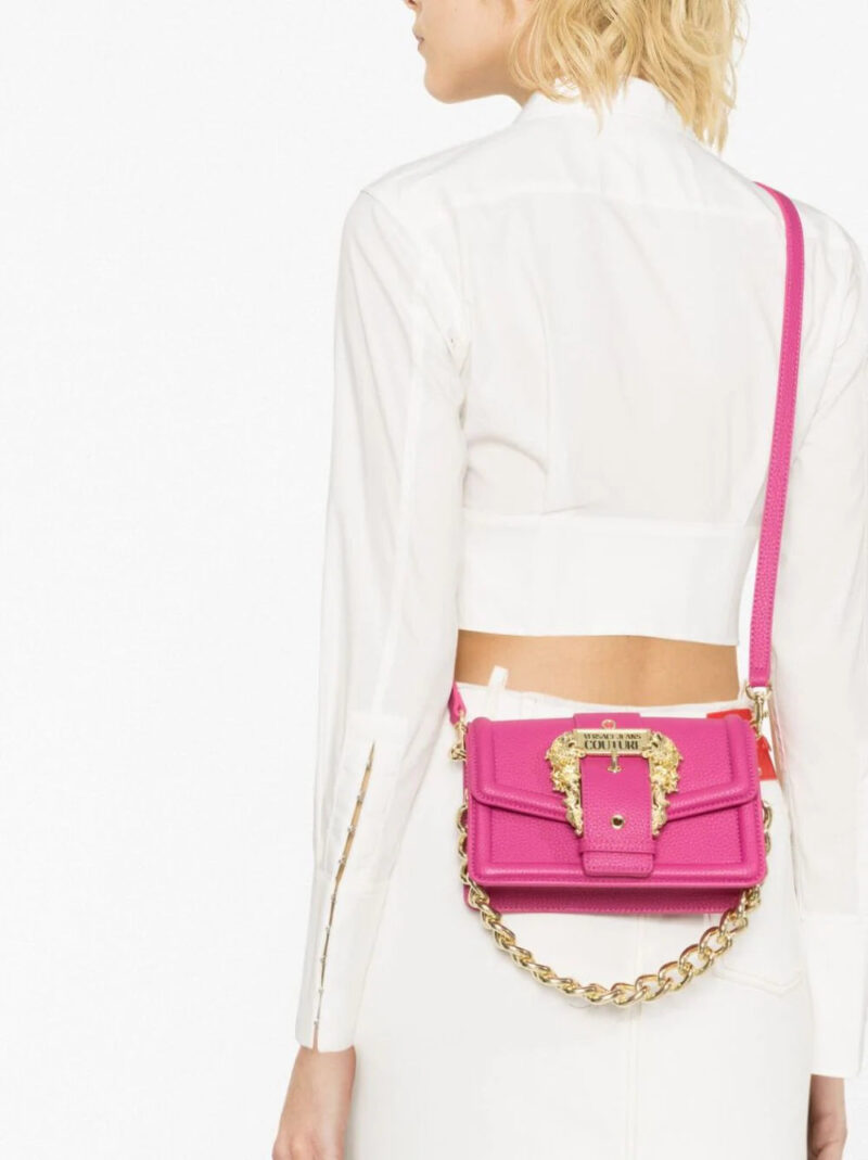 Versace Jeans Couture  baroque-buckle shoulder bag