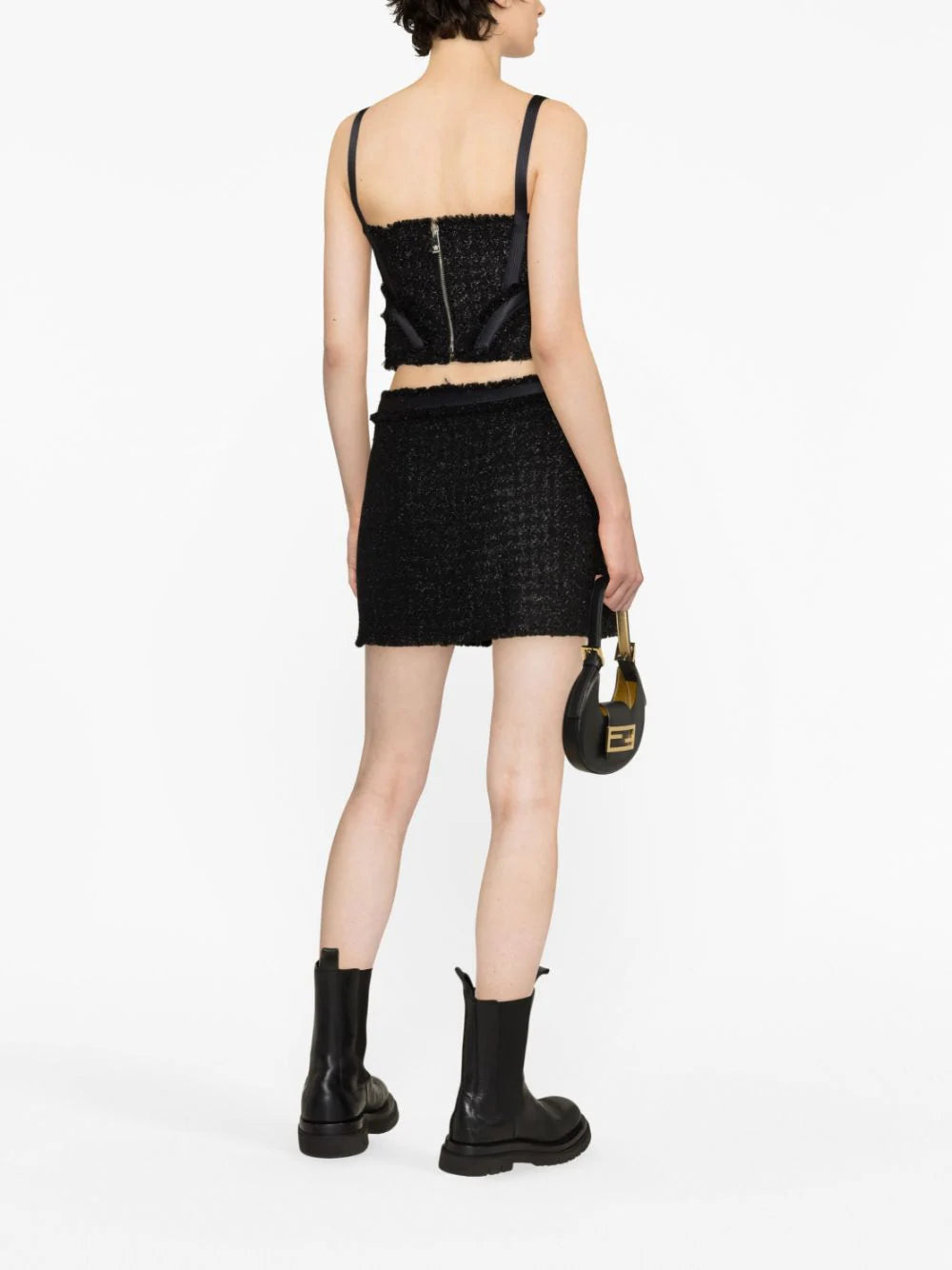 Versace tweed corset top - Image 3