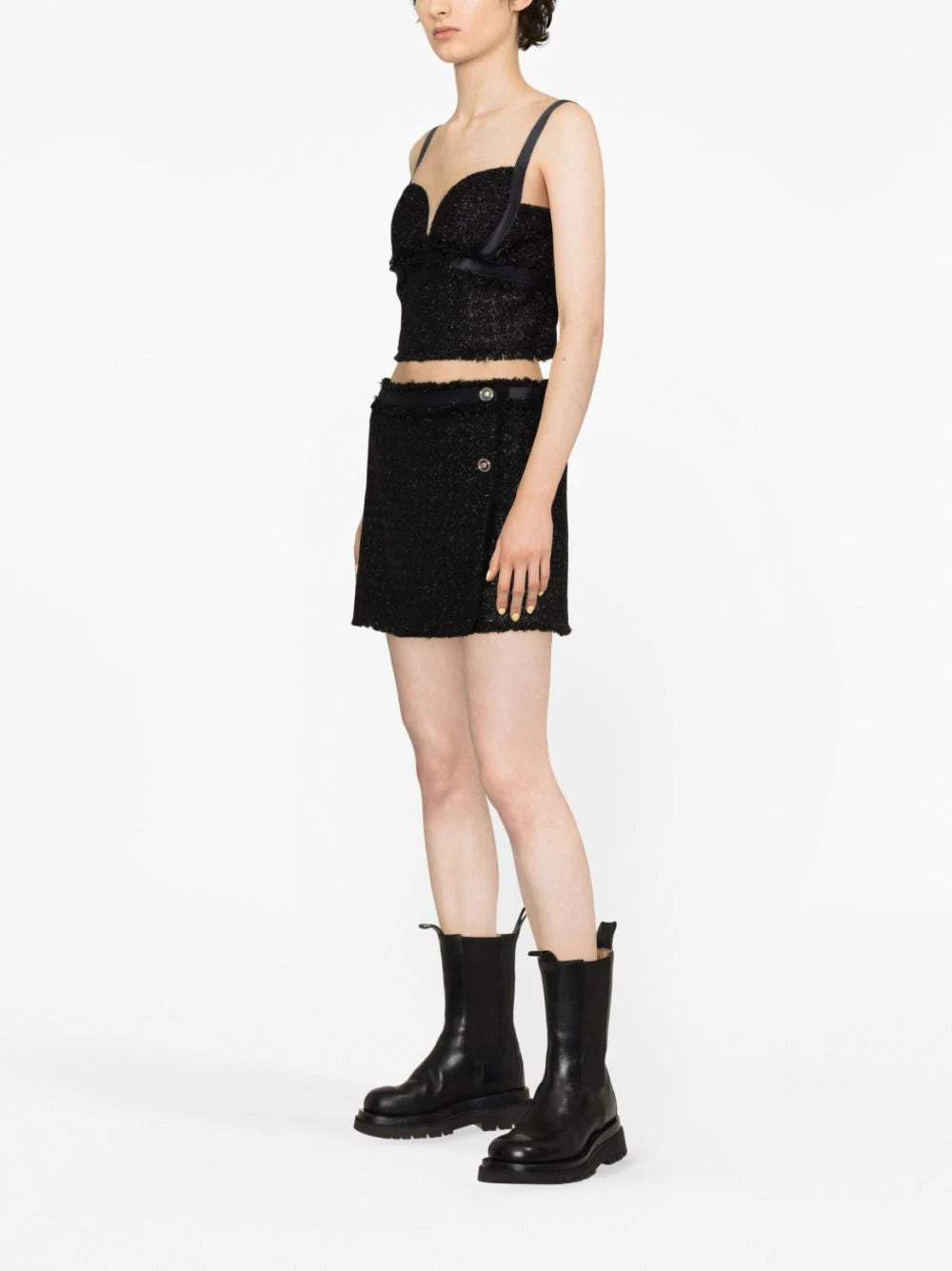 Versace tweed corset top - Image 4