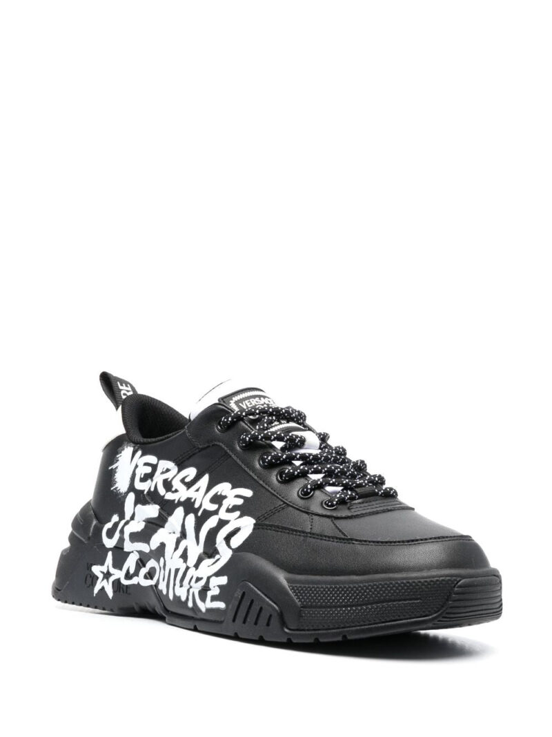 Versace Jeans Couture graffiti-print low-top sneakers