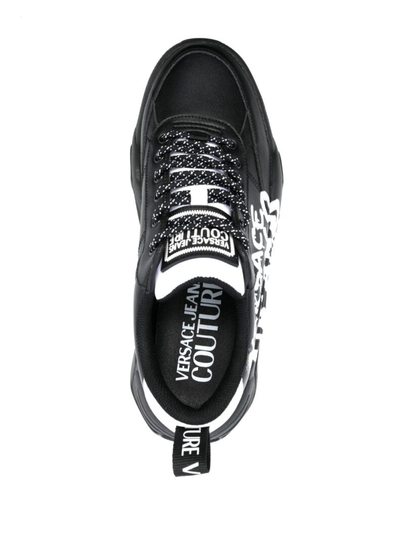Versace Jeans Couture graffiti-print low-top sneakers