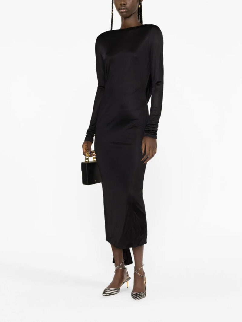 Versace  x Dua Lipa knotted backless dress
