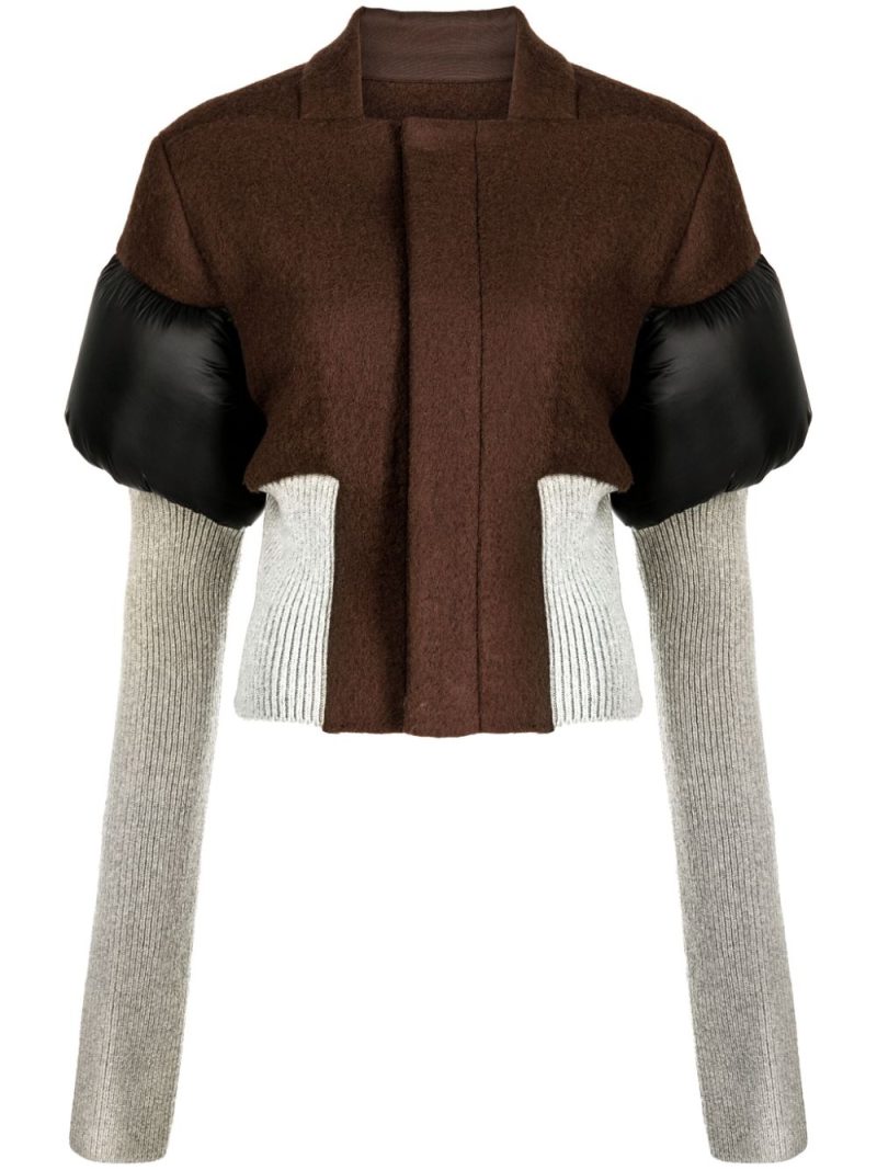 Rick Owens  cropped panelled jacket