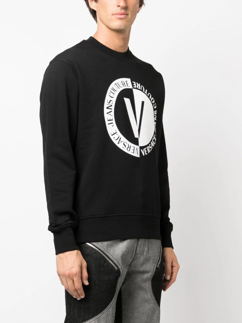 Versace Jeans Couture  logo-print cotton sweatshirt