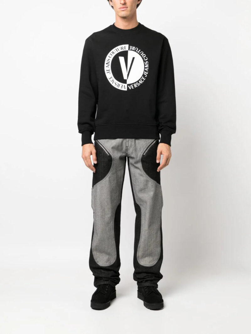Versace Jeans Couture  logo-print cotton sweatshirt