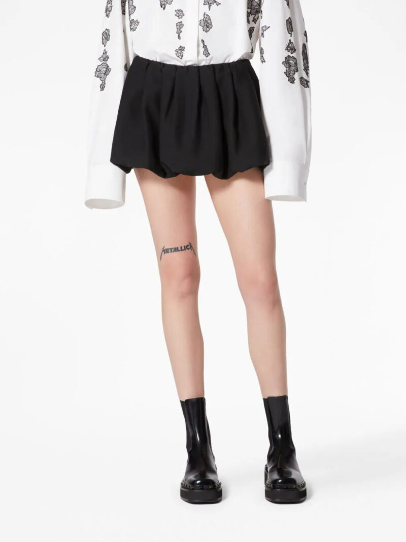 Valentino Garavani  Crepe Couture silk miniskirt