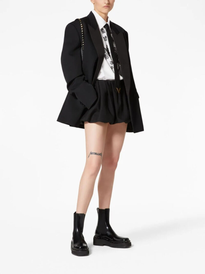 Valentino Garavani  Crepe Couture silk miniskirt