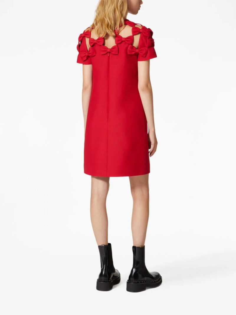 Valentino Garavani  Crepe Couture embroidered minidress