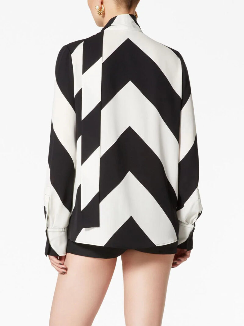 Valentino Garavani  Strhype crepe de chine silk blouse