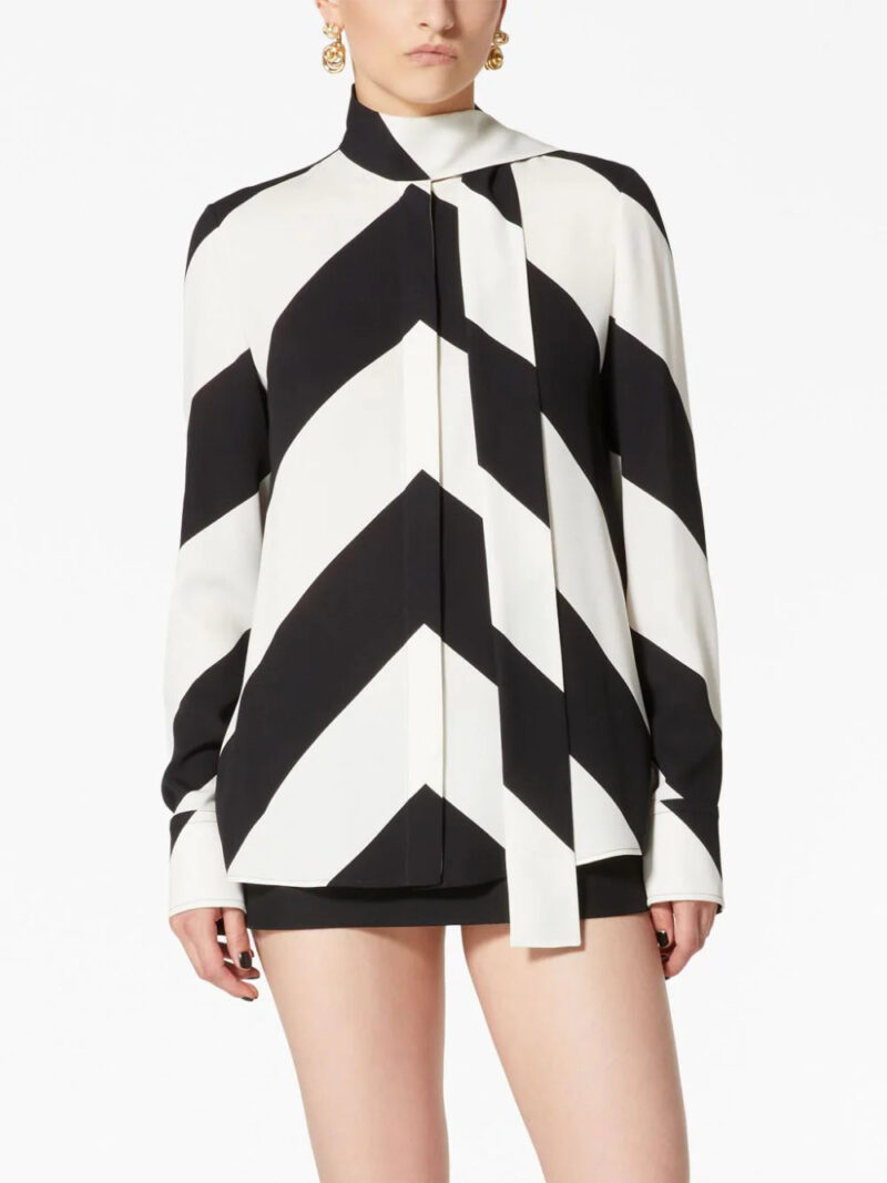 Valentino Garavani  Strhype crepe de chine silk blouse