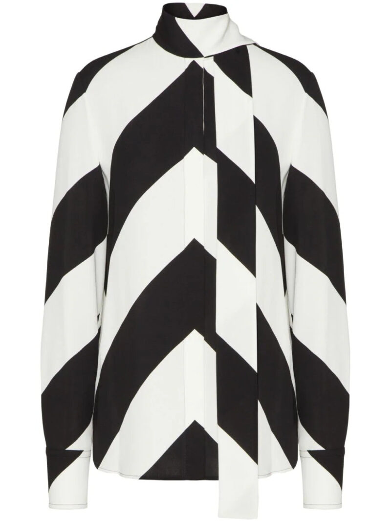 Valentino Garavani  Strhype crepe de chine silk blouse